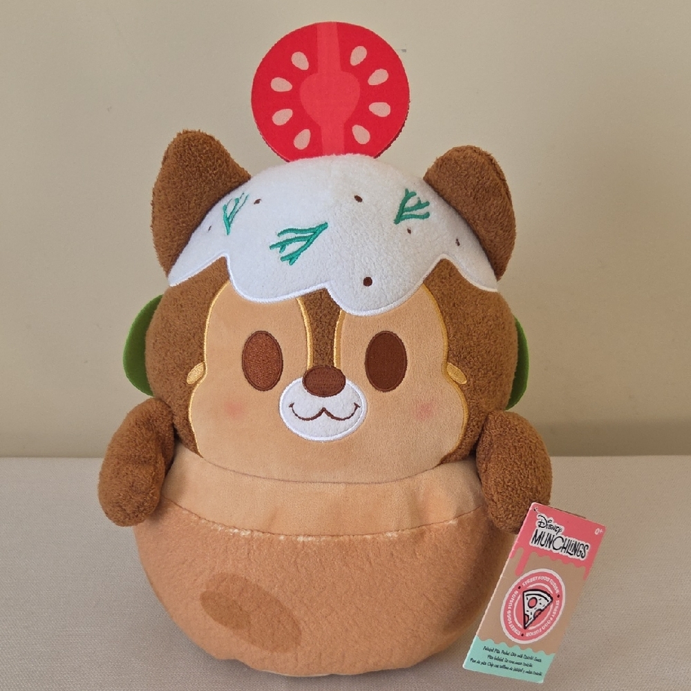 Disney Munchlings Chip and Dale Falafel Pita Tzatziki Plush 15" NWTs